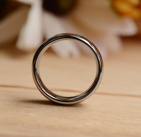 8mm Abalone Shell and Wood Inlay Tungsten Wood Band