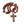 Handmade Wooden Beads Catholic Rosary Necklace with Cross