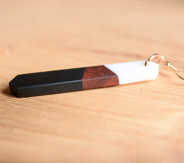 UD Matchstick Wood Earrings Reclaimed Wood Gift for Her