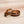 Wedding band set - coffee and rose gold tungsten rings